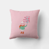 Coussin Le premier Noël de bébé - Illustration d'un agneau (Verso)