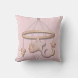 Coussin Le premier portable du bébé   Lune et étoiles Past