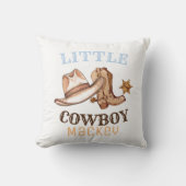 Coussin Le premier rodéo sauvage du Petit Cowboy (Recto)