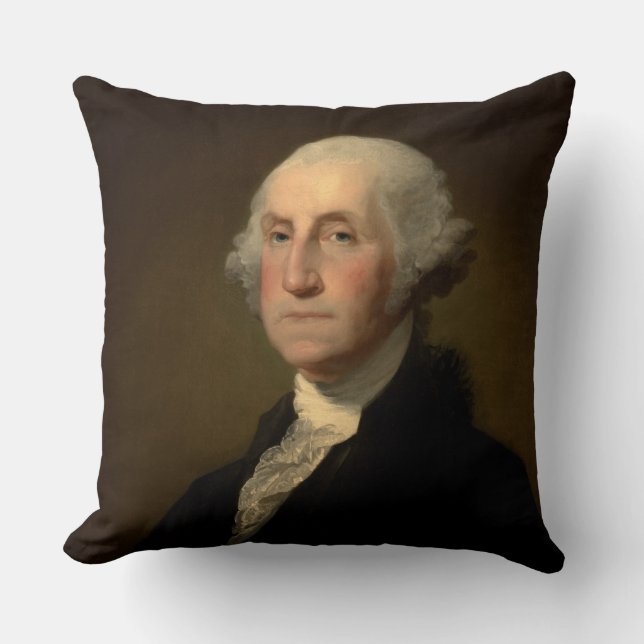 Coussin Le président américain George Washington, Stuart (Recto)