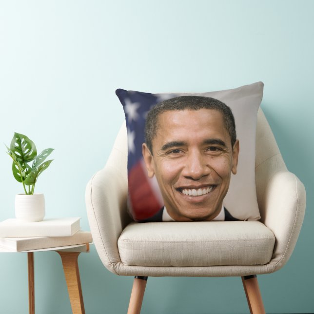 Coussin Le président élu américain Barack Obama (Chaise)