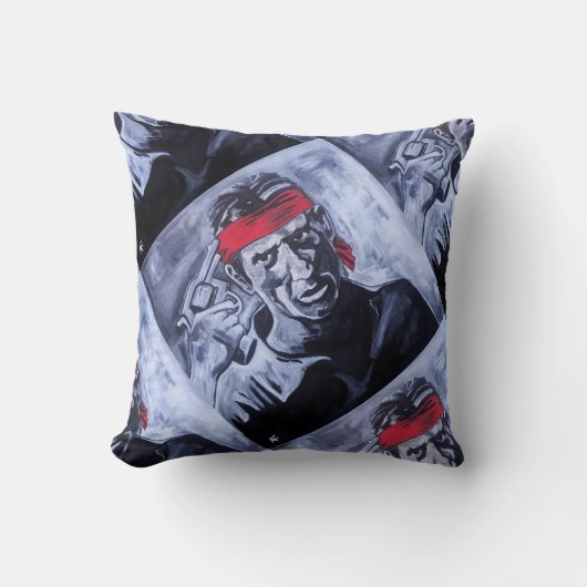 Coussin Le Prisonnier Peinture par Alfred Fox (Recto)
