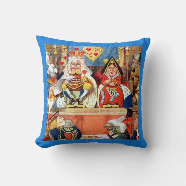 Coussin Le procès du valet des coeurs au pays des (Recto)