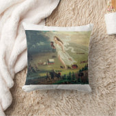 Coussin Le Progrès américain par John Gast (Couverture)