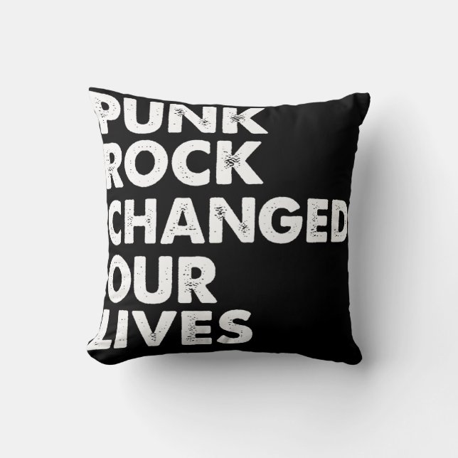 Coussin Le punk rock a changé nos vies (Recto)