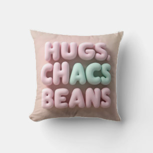 Coussin Le quotidien de maman - Hugs, Chaos & Café