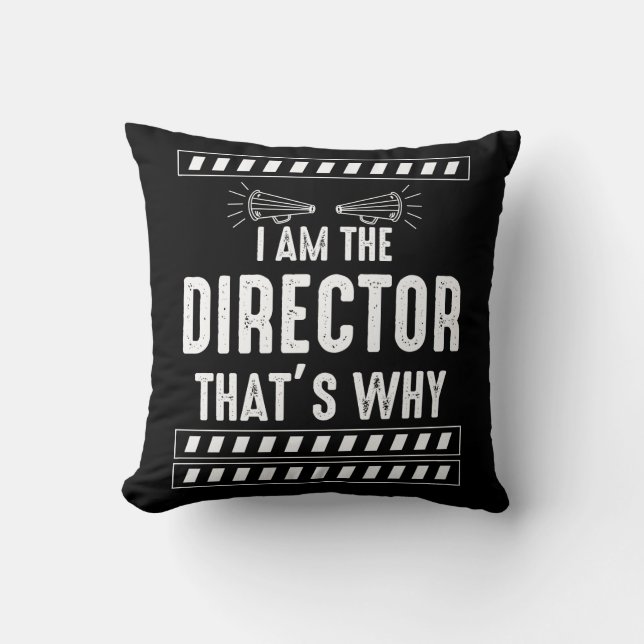 Coussin Le réalisateur du cinéma dit : (Recto)