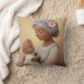Coussin Le regard aimant de grand-mère la conception en la (Couverture)