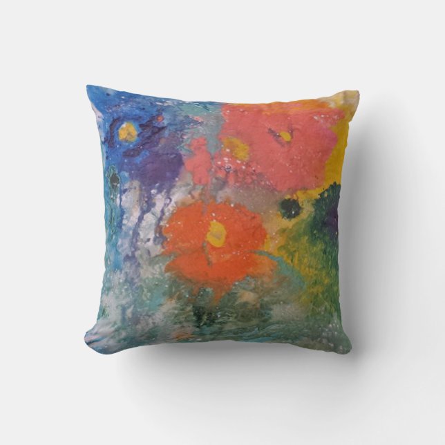 Coussin Le ressort a jailli (Recto)