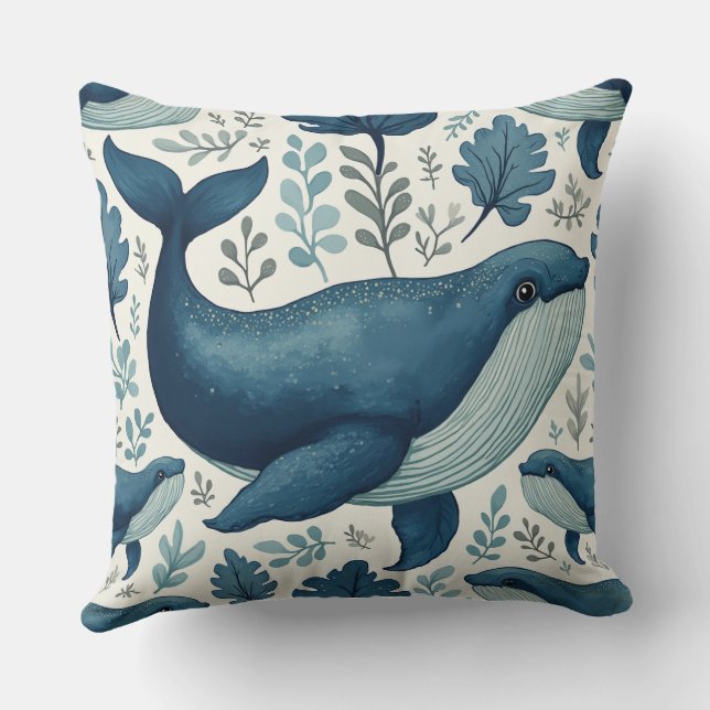 Coussin Le rêve des baleines (Verso)