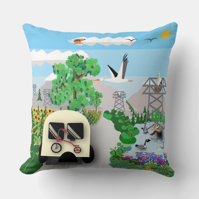 Coussin Le Road Tour (Recto)