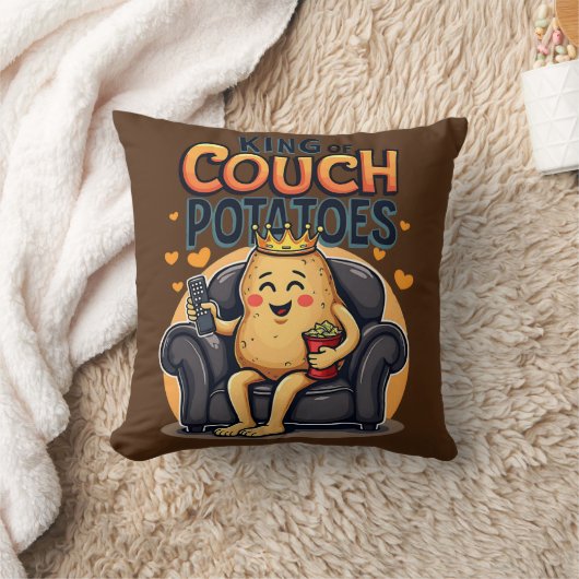 Coussin Le roi des pommes de terre de canapé - Funny Potat (Couverture)