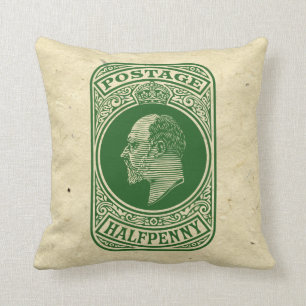 Coussin Le Roi Edouard VII a payé d'avance le timbre-post