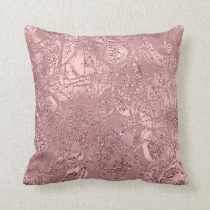 Coussin Le rose d'abrégé sur nature rougissent mauve de