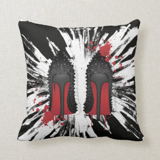 Coussin Le rouge base des éclaboussures et des