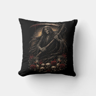 Coussin Le Sablier de la Faucheuse