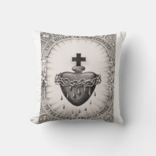 Coussin Le Sacré-Cœur de Jésus Symbole du Divin