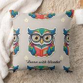 Coussin "Le Sage Bookworm" (Couverture)