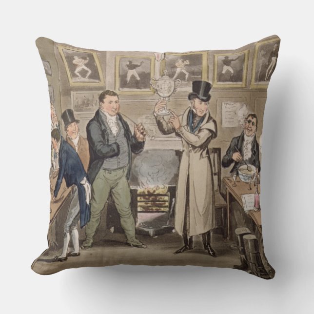 Coussin Le salon de Cribb : Tom présentant Jerry et la (Recto)