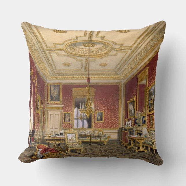 Coussin Le salon privé de la Reine, château de Windsor, (Recto)