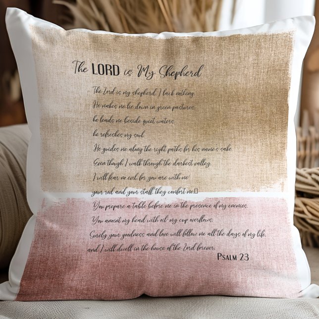 Coussin Le Seigneur est mon berger Psaume 23 (Créateur téléchargé)
