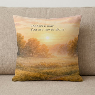 Coussin Le Seigneur est Proche Encouragement de la Foi Chr
