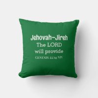 Le Seigneur Fournira La Bible Verse Vert Foncé