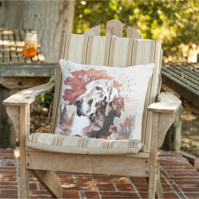 Coussin Le Setter anglais, la chasse à la passion (Chaise)