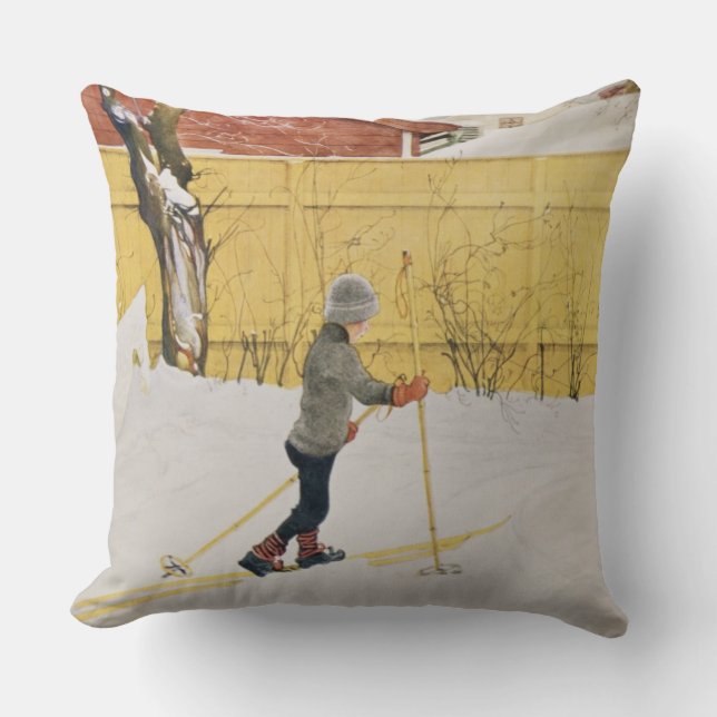 Coussin Le skieur, c.1909 (Recto)