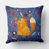 Coussin Le Smart Fox dans le jardin des fleurs (Verso)