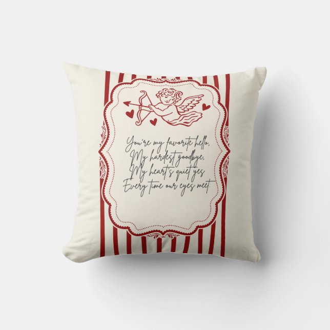 Coussin Le style unique de la Saint-Valentin par Sommer Ha (Recto)