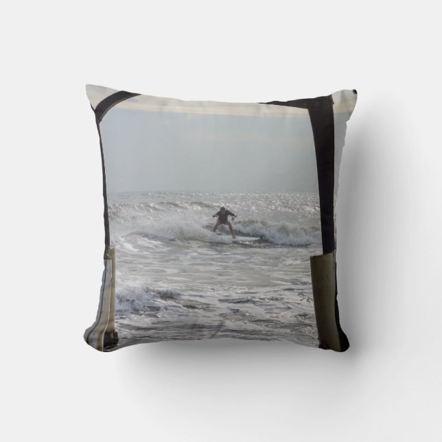 Coussin Le surf de cacao (Recto)