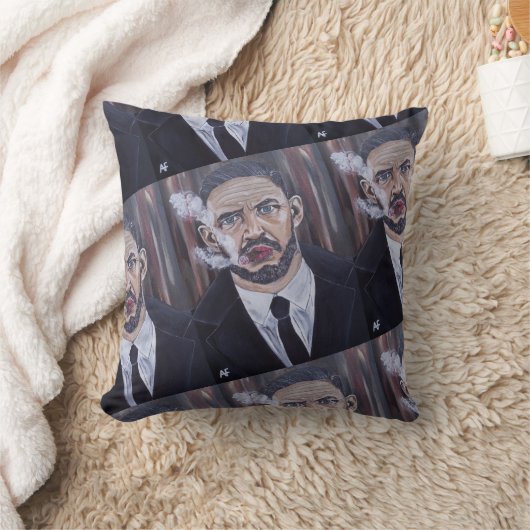 Coussin Le tableau de Mobster par Alfred Fox (Couverture)