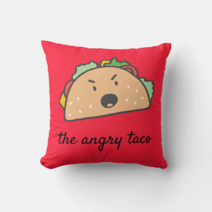 Coussin Le taco fâché