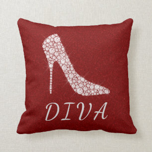 Coussin Le talon haut fascinant de diamant de parties