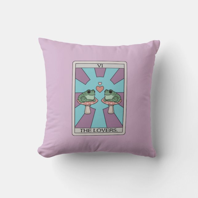 Coussin Le Tarot aux grenouilles (Recto)