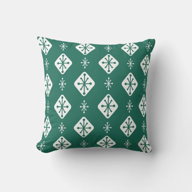 Coussin Le Teal de Diamonds (Recto)