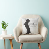 Coussin Le teckel "dîner de Chambre est prochain" carreau (Chaise)