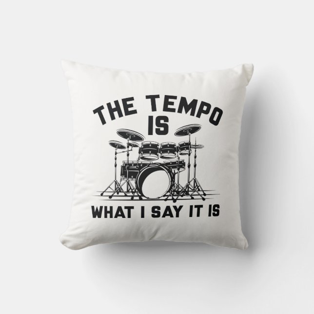 Coussin Le Tempo Est Ce Que Je Dis C'Est (Recto)