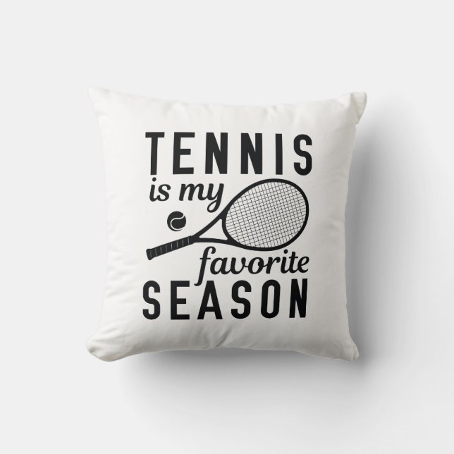 Coussin Le Tennis Est Ma Saison Préférée (Recto)