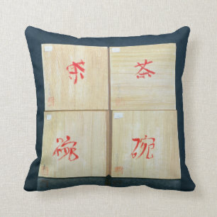 Coussin Le thé enferme dans une boîte 1992