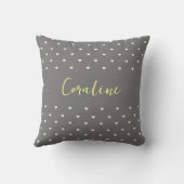 Coussin Le Throw Pillow a une mignonne licorne. (Verso)