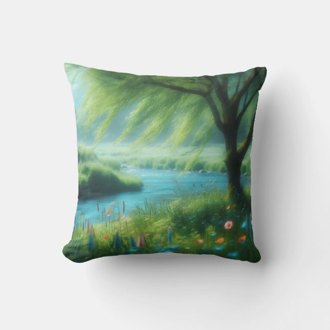 Coussin Le vent dans le vent (Recto)