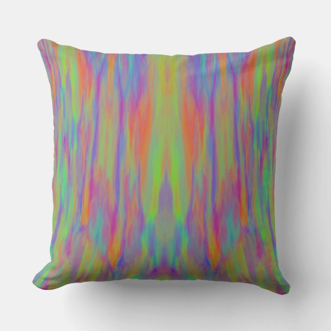 Coussin Le vert Abstrait naturel (Recto)
