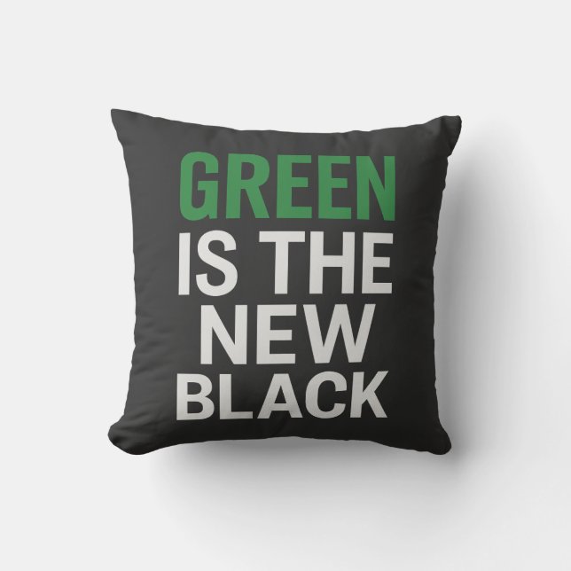 COUSSIN LE VERT EST LA NOUVELLE NOIRE (Recto)