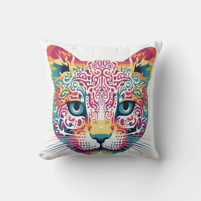 Coussin Le visage du chat (Recto)