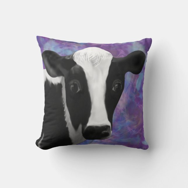 Coussin Le visage et le cul de la vache (Recto)
