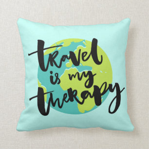 Coussin Le voyage est ma thérapie