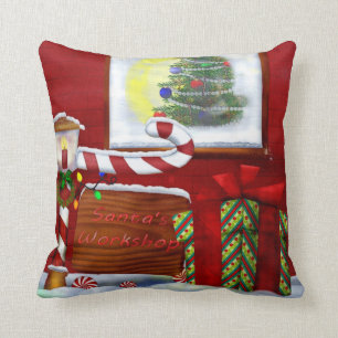 Coussin Le Whimsey de Noël de l'atelier