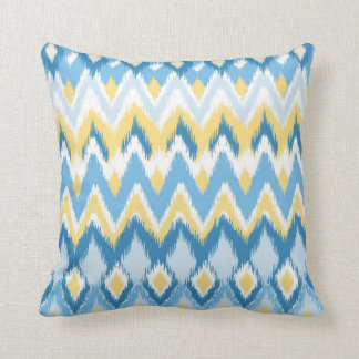 Coussin Le zigzag aztèque tribal de chevron barre le motif